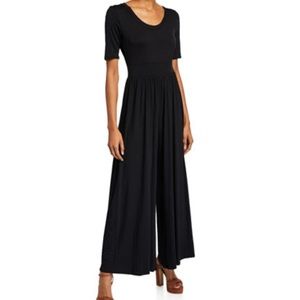 Black Knit Wide Leg Jumpsuit!